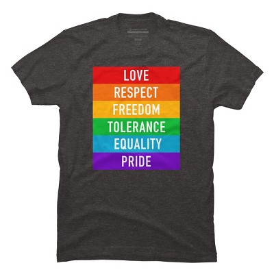 Adult Design By Humans Pride Rights Motto By PINHEAD66 T-Shirt