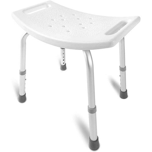 DMI Tub Transfer Bench and Shower Chair with Non Slip Aluminum Body, FSA  Eligible, Adjustable Seat Height and Cut Out Access, Holds Weight up to 400