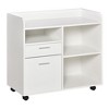 NicBex Mobile File Cabinet Storage Cabinet Organizer with Drawer and Cabinet, Printer Stand with Castors for Home, Office - 2 of 4