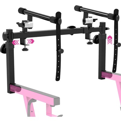 Liquid Stands 2 Tier Keyboard Stand Attachment - Adjustable Electric Digital Piano Stand for 54-88 Key Music Keyboards - Double Stand Extender
