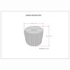 NicBex Chic Round Braided Pouf Ottoman Multicolored Footstool for Living Room, Bedroom,Natural - 4 of 4