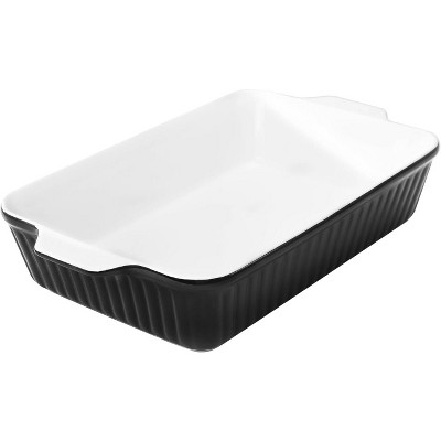 Casserole Dish, 9x13 Ceramic Baking Dish, Large Lasagna Pan Deep for Oven, 4.2 Quarts Baking Pan with Handles