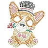 DIAMOND DOTZ Quick DOTZ Corgi Top Hat Dog Diamond Art Painting Kit 5.1" X 5.1" - 2 of 4