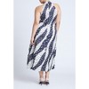 ELOQUII Women's Plus Size High Neck Bias Printed Maxi Dress - 3 of 4
