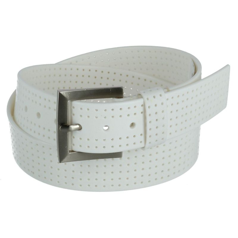 Pebble Beach Men's Silicone Perforated Golf Belt, 1 of 3