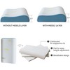 JUJABU Memory Foam Pillow for Sleeping, Adjustable layering, Breathable and Soft - 4 of 4