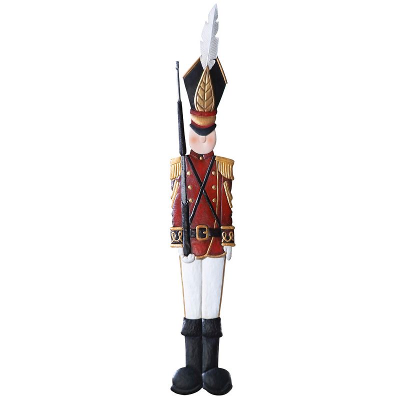 Collections Etc Metal Holiday Tin Soldier Wall Decoration, 1 of 3