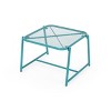 Vynxaria Kincaid 13"H White Mesh Side Table ¨C Stylish Accent for Outdoor Living - 3 of 4