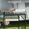 Outsunny Folding Camp Kitchen Table, Portable Camping Cooking Station with Adjustable Lantern Holder, Hanging Hooks and Carrying Bag for Outdoor - 2 of 4