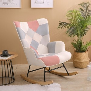 Bella Depot Gwendolyn‌ Morden Fabric Rocking Chair - 1 of 4