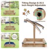 Costway Kids Wooden Sandbox with Height Adjustable & Rotatable Canopy Outdoor Playset - 4 of 4