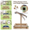 Costway Kids Wooden Sandbox with Height Adjustable & Rotatable Canopy Outdoor Playset - image 4 of 4