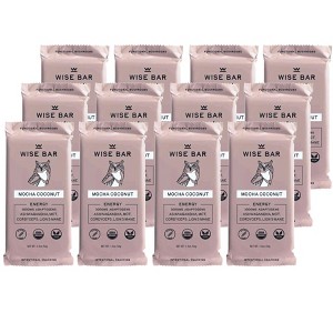 Wise Bar Organic Mocha Coconut Bar - 12 bars, 1.9 oz - 1 of 3