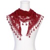 INSPIRE CHIC Lace Rose Floral Tassel Mesh Triangle Head Covering Mantilla Scarves 1Pc - 2 of 4