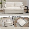 Sleeper Sofa,Corduroy Convertible Sleeper Sofa With USB Charging Ports And Pillows,Convertible Sofa Bed,Sleeper Sofa  For Living Room-Cuddlewood - 2 of 4