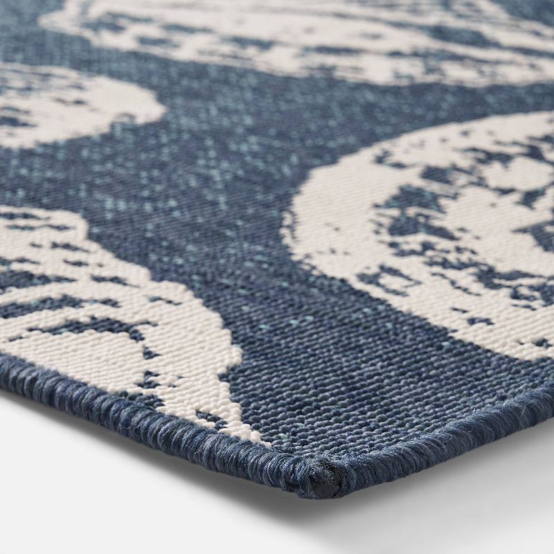 5'3" x 7' Sea Breeze Ombre Outdoor Rug Blue/Ivory - Christopher Knight Home, 3 of 7