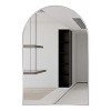 DOMETOUR 24x32 Inch Arched Bathrrom Mirror Metal Frame for Wall - 3 of 4