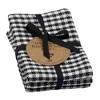 Design Imports  Check Dishtowel & Dishcloth Set 6 Piece, Black, Dt 18X28", Dc 13X13" - 2 of 4