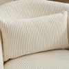 Hrinhom 34.3"W Barrel Accent Chair,Modern Upholstered 360° Swivel Armchair with Metal Base - 4 of 4