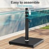 Pellebant Umbrella Base Holder Square 40lbs Weighted Stand for Outdoor Market Umbrella, Cement Concrete Steel - 4 of 4