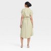 Women's Short Sleeve Midi Utility Shirtdress - A New Day™ - 2 of 3