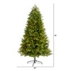Nearly Natural 6.5-ft Washington Fir Artificial Christmas Tree with 400 Clear Lights and 1110 Bendable Branches - 2 of 4