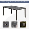 GlasFlength Patio Seating Set, 7 PCS Metal, Blue Cushions, 19.88"*20.47"*34.88" - 4 of 4