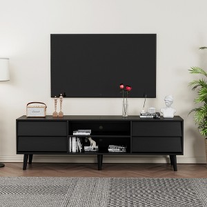 63 Inch Mid Century Modern TV Stand with Drawers and Shelves, Entertainment Center for 60 Inch TVs, Storage Cabinet for Living Room - 1 of 4