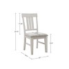 NicBex Dining Chairs Set of 2 Stool Upholstered Chair Country-inspired Dining Chairs in Solid Wood Frame for Kitchen - 4 of 4