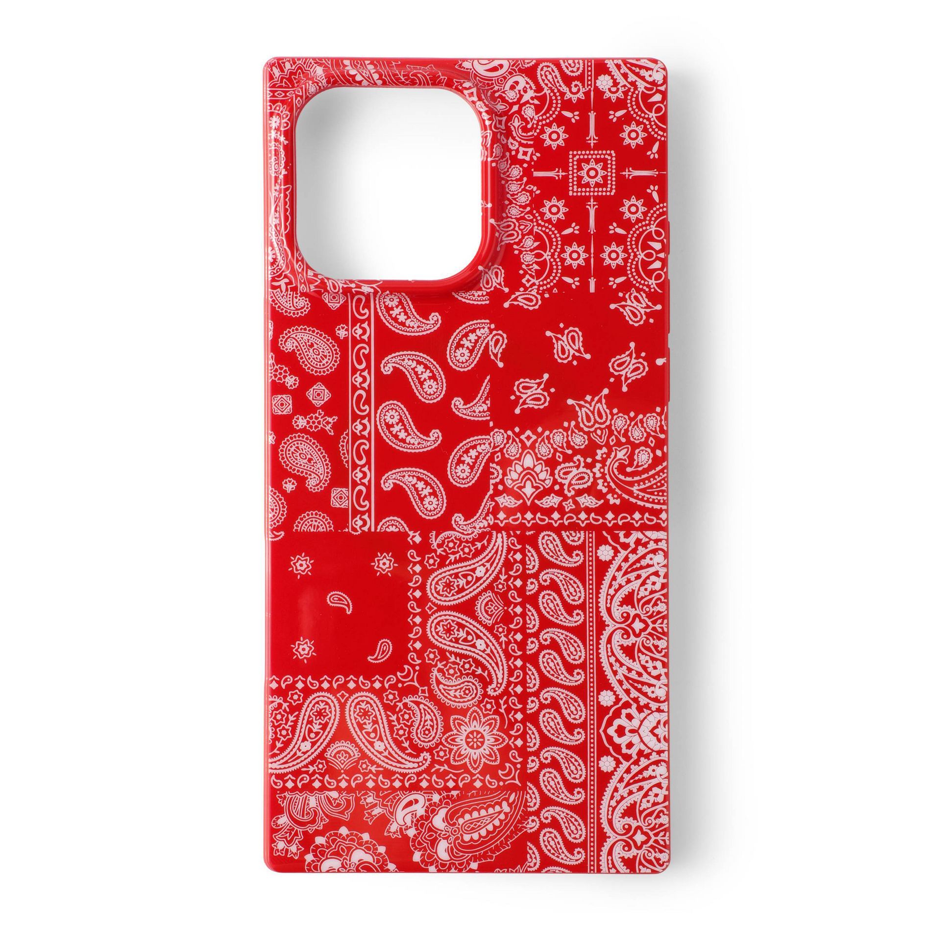 Hello Lux Red Bandana Square iPhone Case - 16 Pro Max