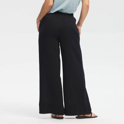 Women High-Rise Tassel Drawstring Waist Wide Leg Pants – Universal Thread