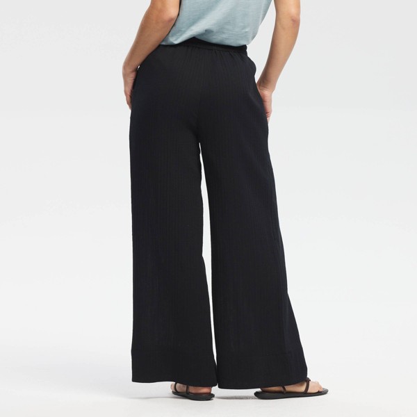 Pantalón de tiro alto con cordón y flecos, pierna ancha - Universal Thread™ 2