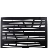 PAGED Decorative Screen Modern Partition Panel, Metal Fence Privacy Screen with Line Pattern for Balcony Garden Room Divider, 76" H×48" W - 3 of 4