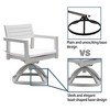 PAGED Set of 2 Patio Dining Chairs,Modern Outdoor Dining Chairs with Sunbrella Fabric Cushions,Aluminum Chairs for Suitable for Patio,Garden,Gray - 4 of 4