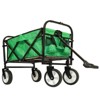RISOKEYS Colorful Collapsible Foldable Utility Wagon Cart with Strapping System,for Beach Outings,Shopping & Family Travel,Supports 225lb - 2 of 4