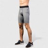 Anna-Kaci Active Men's Padded Compression Cycling Shorts with Wide Waistband and Mid-Thigh Length - 3 of 4