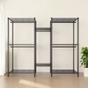 Dexmalle Freestanding Heavy Duty Closet Organizer with 8 Adjustable Wire Shelves and 5 Clothes Rails,Black - 4 of 4