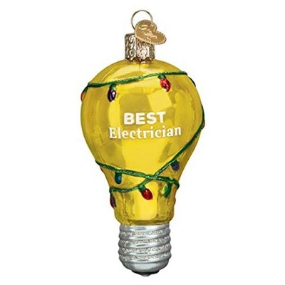 Old World Christmas Blown Glass Ornament for Christmas Tree, Best Electrician