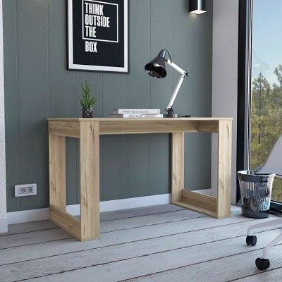 Anybear Writing Desk with Ample Workstation and Sturdy Legs