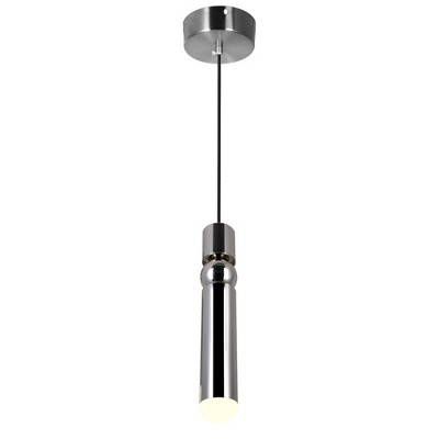 CWI Lighting Chime LED Mini Pendant With Polished Nickel Finish
