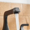 BWE 8 in. Widespread Double Handle Bathroom Faucet With Pop-up Drain Assembly in Matte Black - 3 of 4