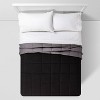 Reversible Microfiber Solid Comforter - Room Essentials™ - image 2 of 4
