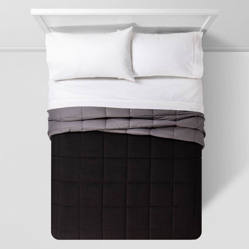 Reversible Microfiber Solid Comforter - Room Essentials™, 3 of 13