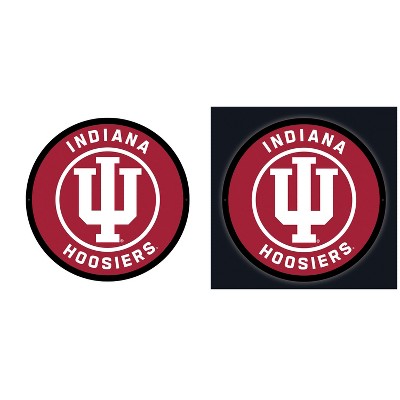 Evergreen Ultra-Thin Edgelight LED Wall Decor, Round, University of Indiana- 23 x 23 Inches Made In USA