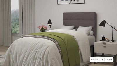 Cream Tufted Full Headboard with Metal Frame