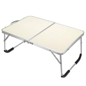 Costway Patio Folding Camping Table Aluminum Adjustable Portable ...