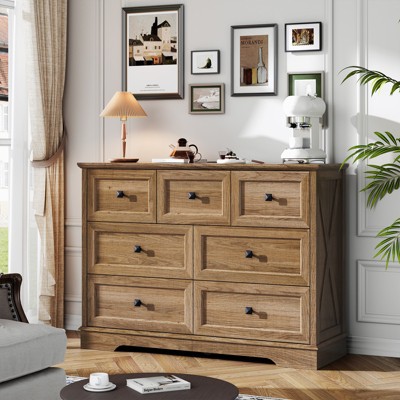 Farmhouse Wood Dresser for Bedroom