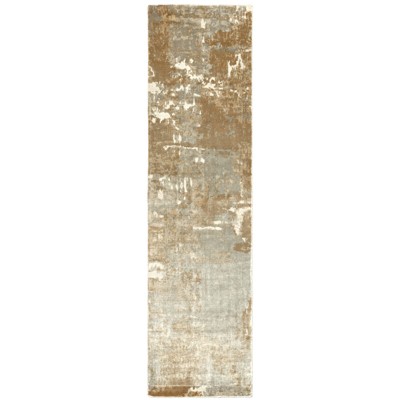 Oriental Weavers Formations 70003 Grey/ Brown Indoor Area Rug - 2'6" x 10'