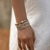 Boho Leather Wrap Multi-Layer Pearl Crystal Bracelet Bangle Jewelry - 2 of 4