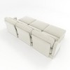 Christopher Knight Home Zona 105.9" Chenille Upholstered 3 Seat Sectional Sofa with Three Ottomans - 4 of 4
